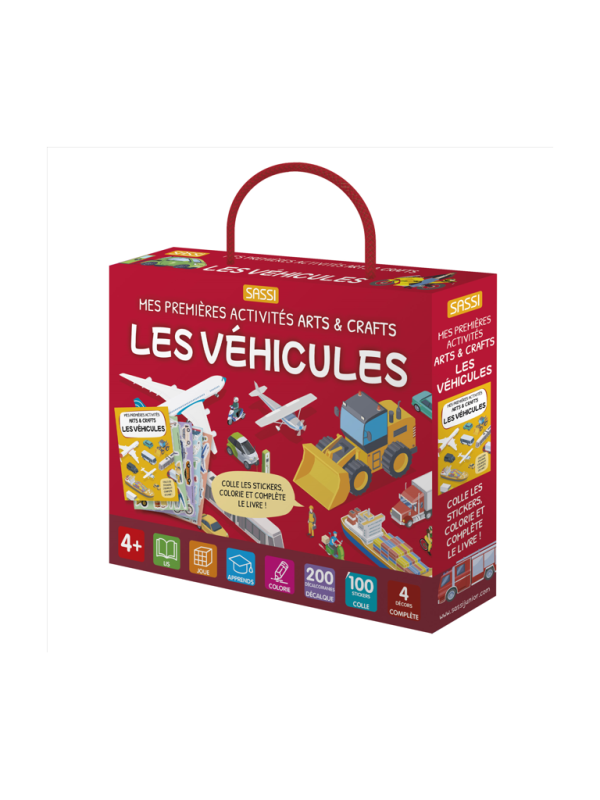 Mes premières activités arts et crafts - Les véhicules  - Sassi