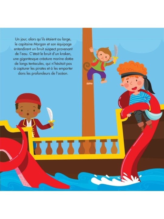 Livre et puzzle fantasy. Pirates et krakens - Sassi