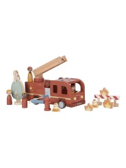 Camion de pompiers en bois - Little Dutch