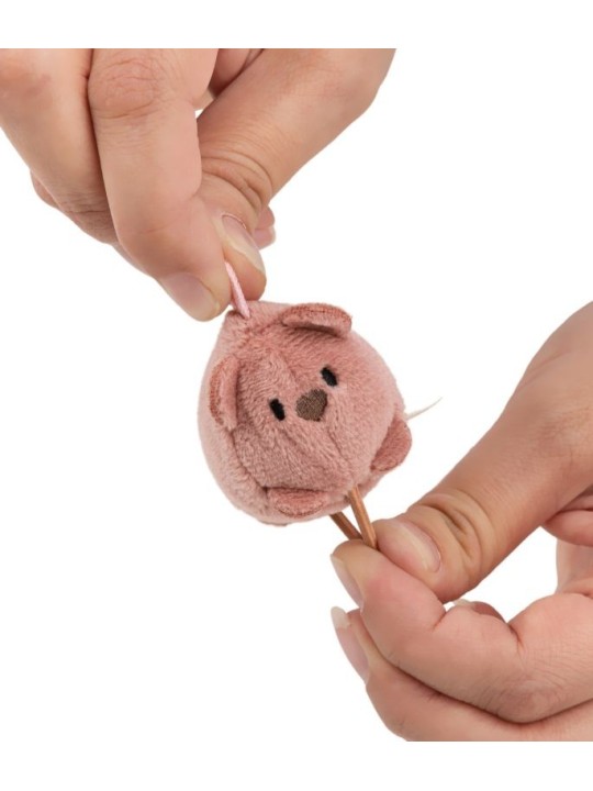 Ours en peluche couché mymochi minis Nomo - NICI