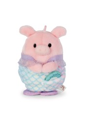 Peluche cochon Onk avec coquillage et costume de sirène - NICI