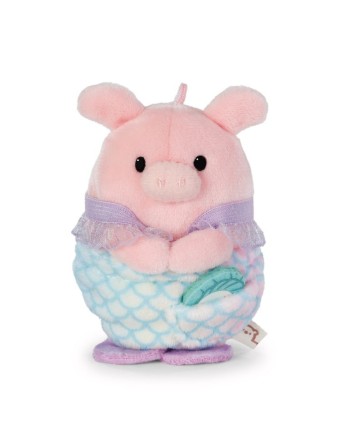 Peluche cochon Onk avec coquillage et costume de sirène - NICI