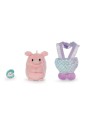 Peluche cochon Onk avec coquillage et costume de sirène - NICI