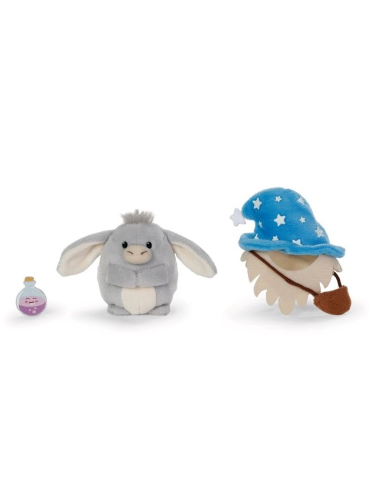Peluche Donkey Earl avec potion magique et costume de magicien - NICI