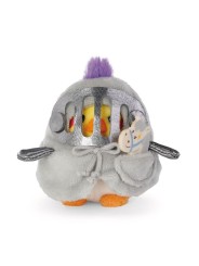Peluche Cockatiel Chipsy avec un cheval à bascule et un costume d'armure de chevalier - NICI