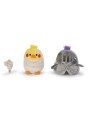 Peluche Cockatiel Chipsy avec un cheval à bascule et un costume d'armure de chevalier - NICI