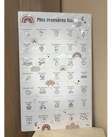 Tableau Mes premières fois - Arc-en-ciel - My&Dco