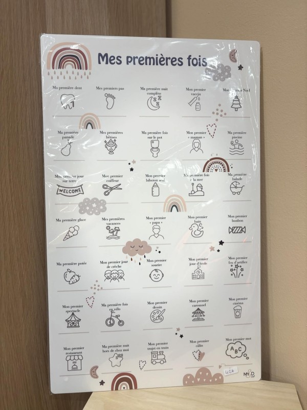 Tableau Mes premières fois - Arc-en-ciel - My&Dco