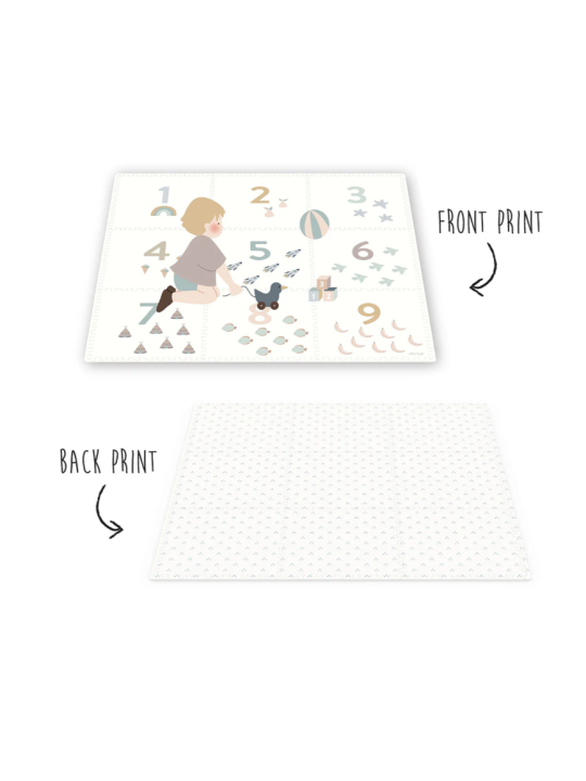Tapis puzzle EEVAA 3-en-1 - Chiffres- Play&Go