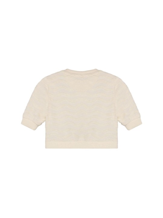 Pull en maille ondulée écru - Noppies - SS26