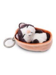 Porte-clés Sleeping Pets Cat noir et blanc  - NICI