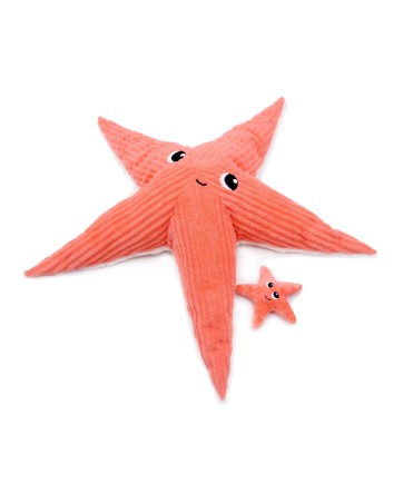 Peluche Wahou l'étoile de mer maman et son bébé - Les Ptipotos - Les Déglingos