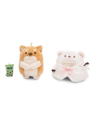 Peluche Hiro avec thé aux perles et costume d'ours polaire - NICI