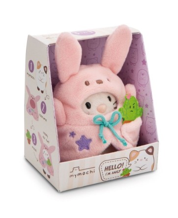 Peluche Chat en colère avec cactus et costume de lapin - NICI