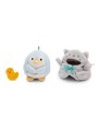 Peluche Penguin Waddle avec costume de canard et de chat - NICI
