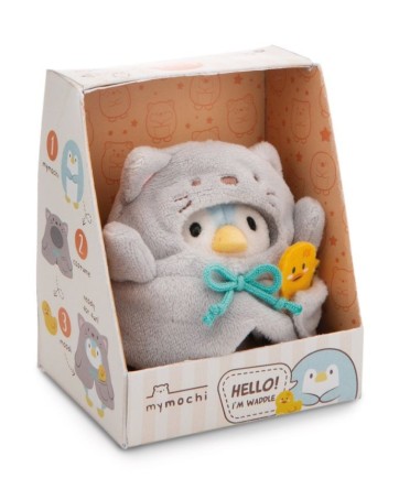 Peluche Penguin Waddle avec costume de canard et de chat - NICI