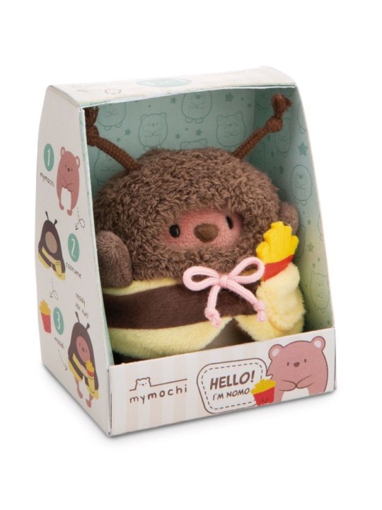 Peluche Ours Nomo avec frites et costume d'abeille - NICI