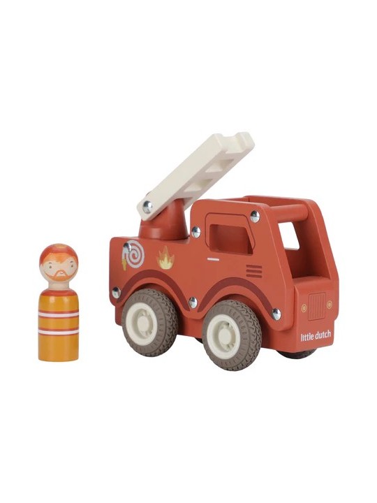 Camion de pompiers en bois - Little Dutch