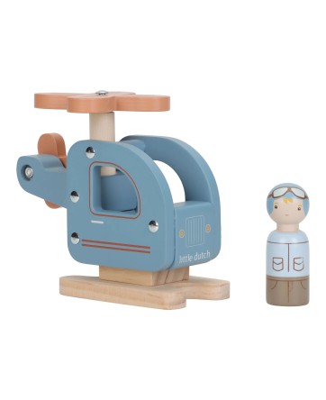 Hélicoptère en bois - Little Dutch