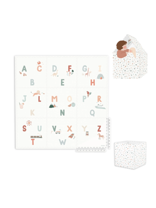 Tapis puzzle EEVAA 3-en-1 - Alphabet - Play&Go