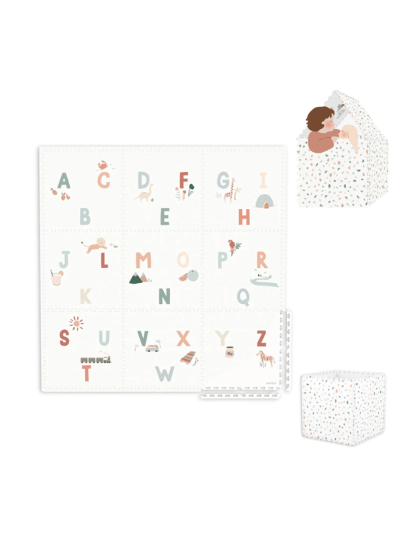 Tapis puzzle EEVAA 3-en-1 - Alphabet - Play&Go