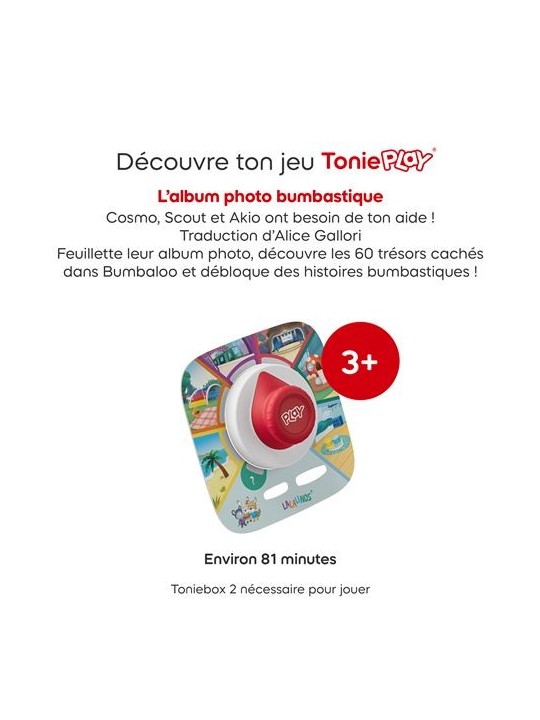 Coffret l'album photo bumbastique Tonies