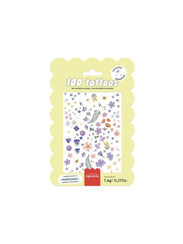 Pochette de Tattoos - Fleurs - La petite épicerie