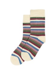 Chaussettes en bambou roses à lignes - Minipop