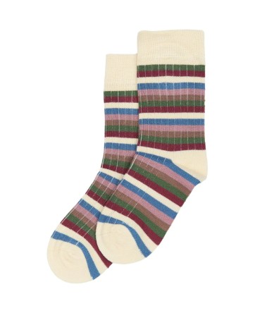 Chaussettes en bambou roses à lignes - Minipop