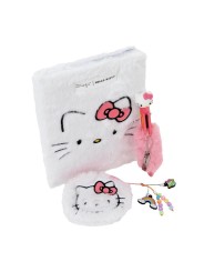 Ensemble Hello Kitty comprenant un carnet A5 tout doux, un porte-monnaie et un stylo - Mr Wonderful