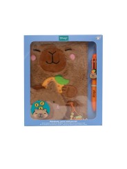 Ensemble carnet A5 + porte-monnaie + stylo effaçable - Capybara - Mr Wonderful