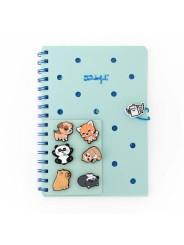 Ensemble de carnets A5 avec Charms - Vert - Mr Wonderful