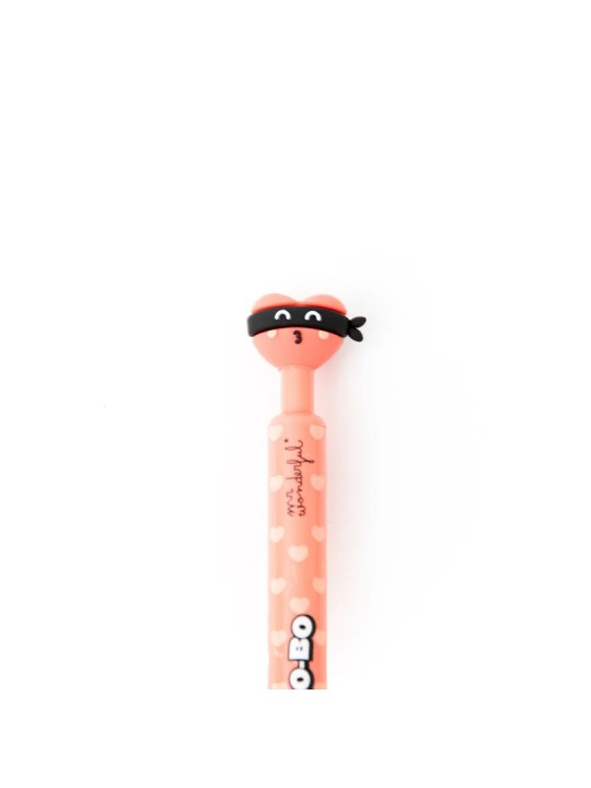 Stylo effaçable Bo-Bo Click ! – Coeur Masqué - Mr Wonderful
