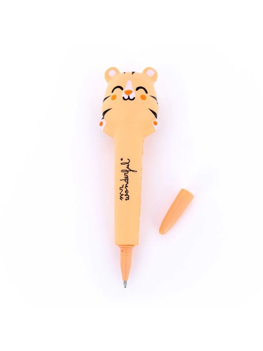 Stylo anti-stress tout mou - Tigre - Mr Wonderful