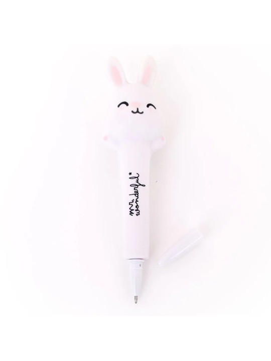 Stylo anti-stress tout mou - Lapin - Mr Wonderful