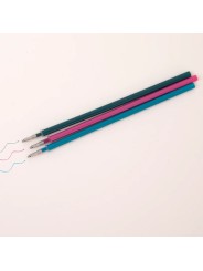 Lot de 3 recharges d'encre pour stylos effaçables Bo-Bo – bleu clair, vert et violet - Mr Wonderful
