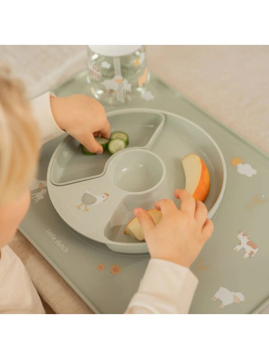 Assiette compartimentée - Little Farm - Little Dutch