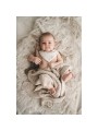 Couverture tricot classique beige  - BabyShower