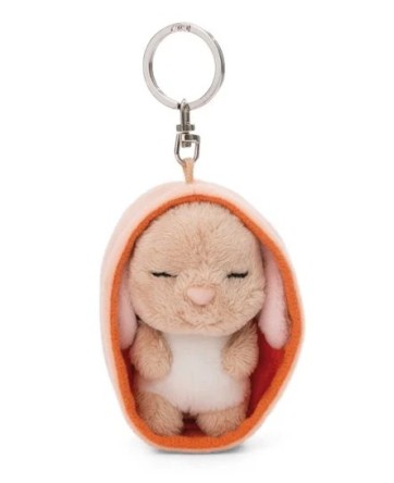 Porte-clés Sleeping Pets Lapin nid Orange  - NICI