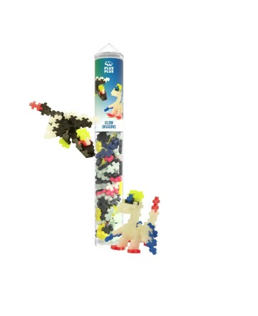 Tube Glow Dragons – 100 Pcs - Plus Plus