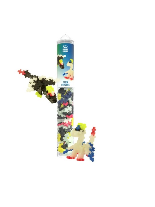 Tube Glow Dragons – 100 Pcs - Plus Plus
