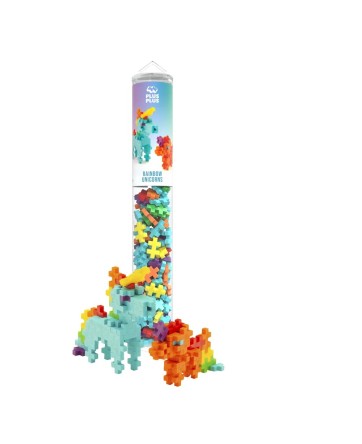 Tube Rainbow Unicorns – 100 Pcs - Plus Plus