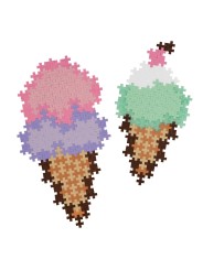 Puzzle Cornet de Glaces – 250 Pcs - Plus Plus