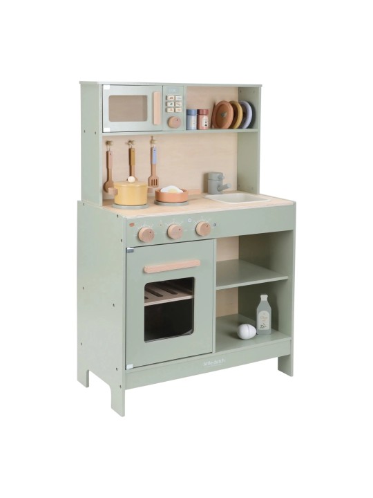 Cuisine en bois verte - Little Dutch