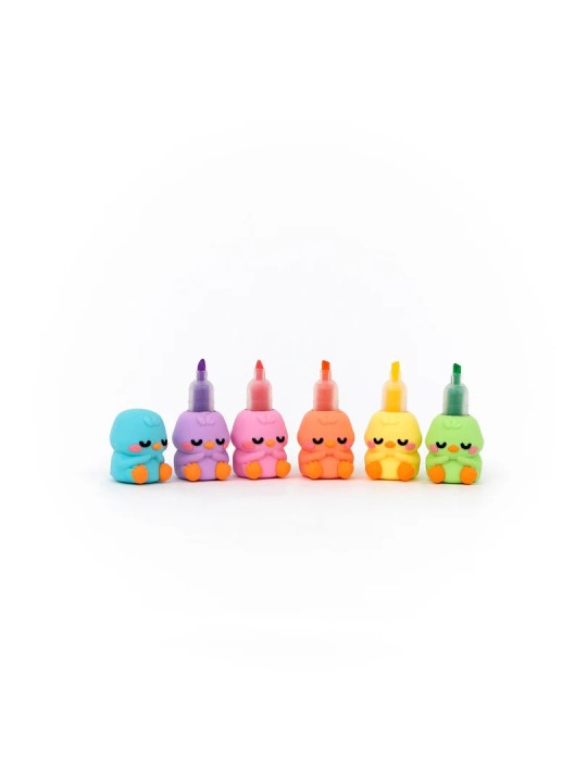 Lot de 5 surligneurs empilables – Lazy Bo-Bo – Mr Wonderful