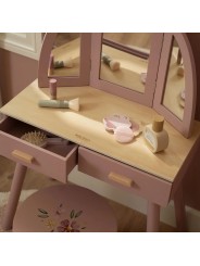 Coiffeuse en bois rose - Little Dutch