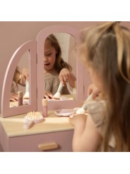 Coiffeuse en bois rose - Little Dutch