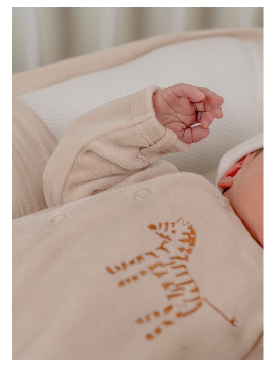 Lot  de 2 pyjamas bébé en velours zèbre - Noukie's