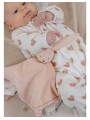 Lot  de 2 pyjamas bébé en velours coeurs - Noukie's