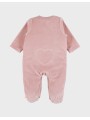 Pyjama bébé en velours rose souris - Noukie's